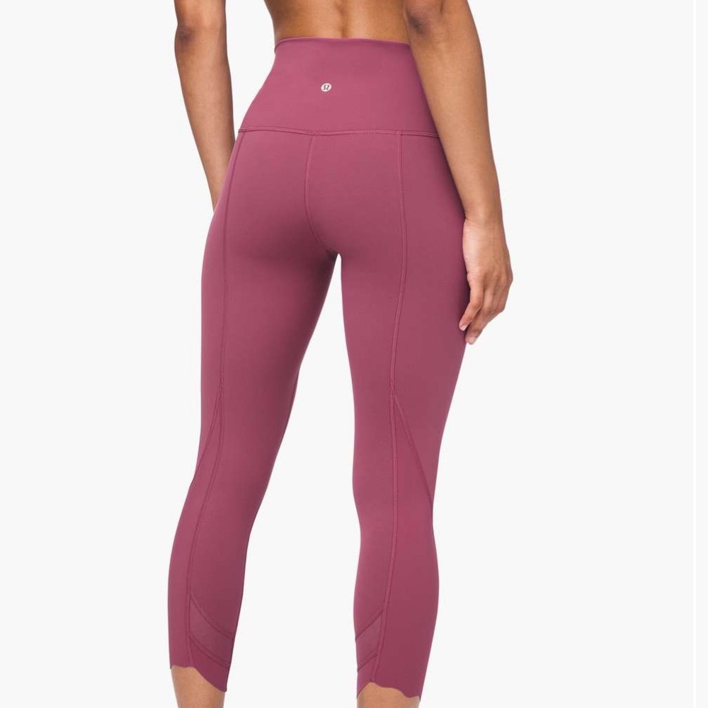 Lululemon Wunder Under Crop High-Rise Roll Down Scallop Full-On Luxtreme 24”